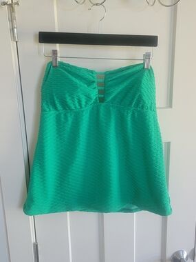 Bisou Bisou Teal Swimwear Top Sz XL
